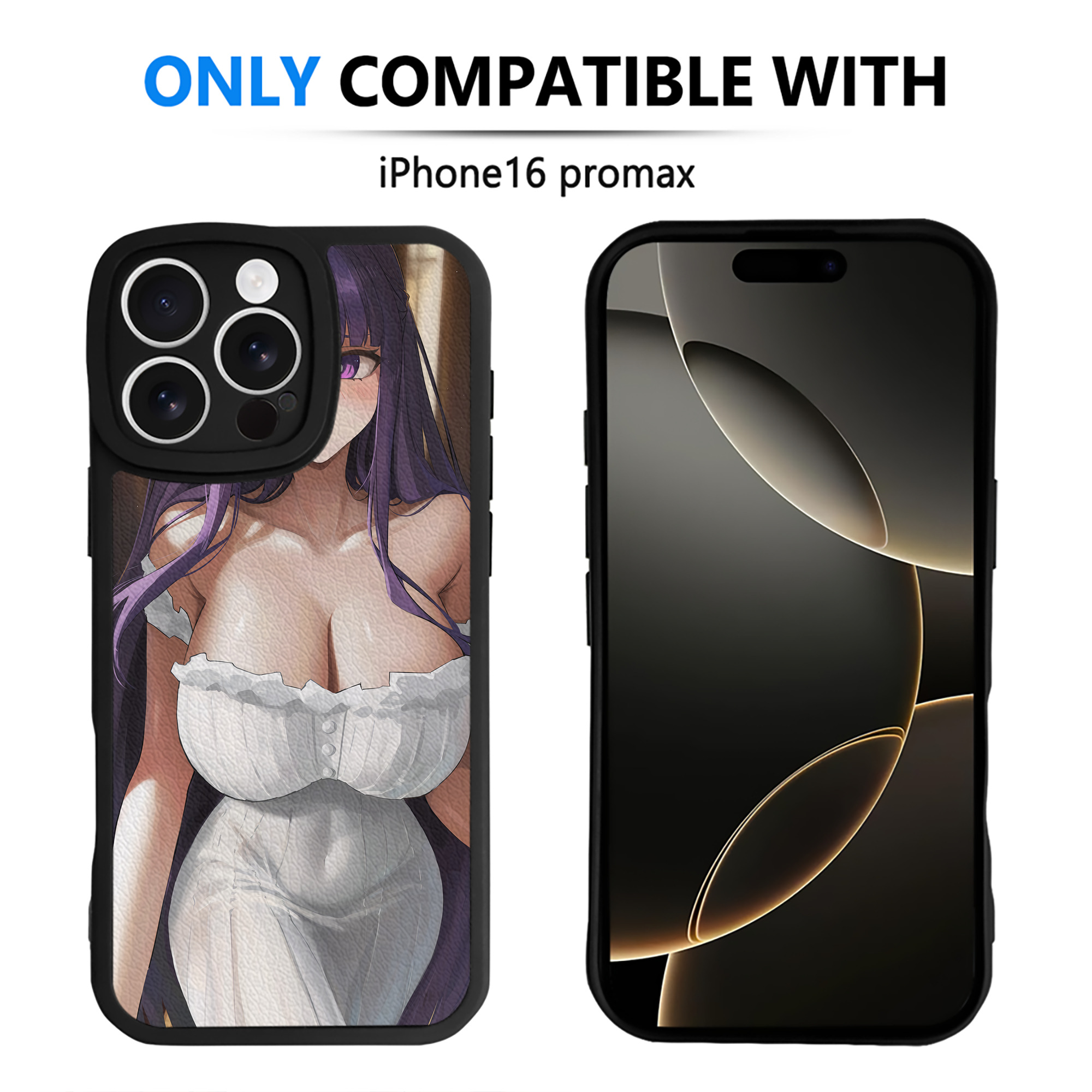 （画像用） 葬送のフリーレン Frieren 【iPhone 16シリーズ対応】シリコンスマホケース（レザー調） 材質：シリコン